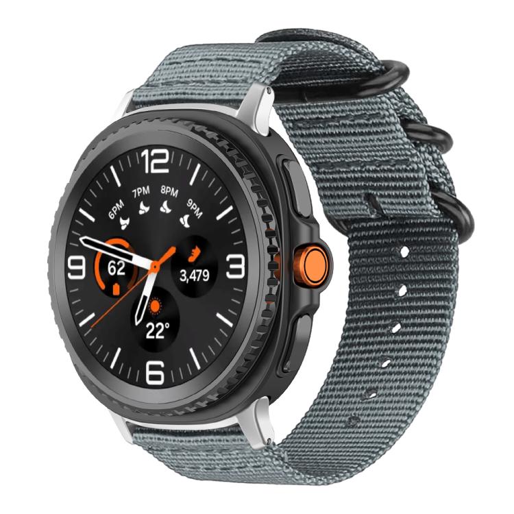 xDfind Ring Buckle Nylon Canvas Watch Band, For Samsung Galaxy Watch Ultra / Ultra 2025, For Samsung Galaxy Watch8 / 8 Classic, For Samsung Galaxy Watch 7 / 6 / 5 / FE, For Samsung Galaxy Fit3 SM-R390