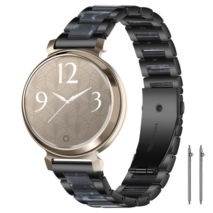 xDfind Three Beads Metal Resin Watch Band, 14mm, 18mm, 20mm