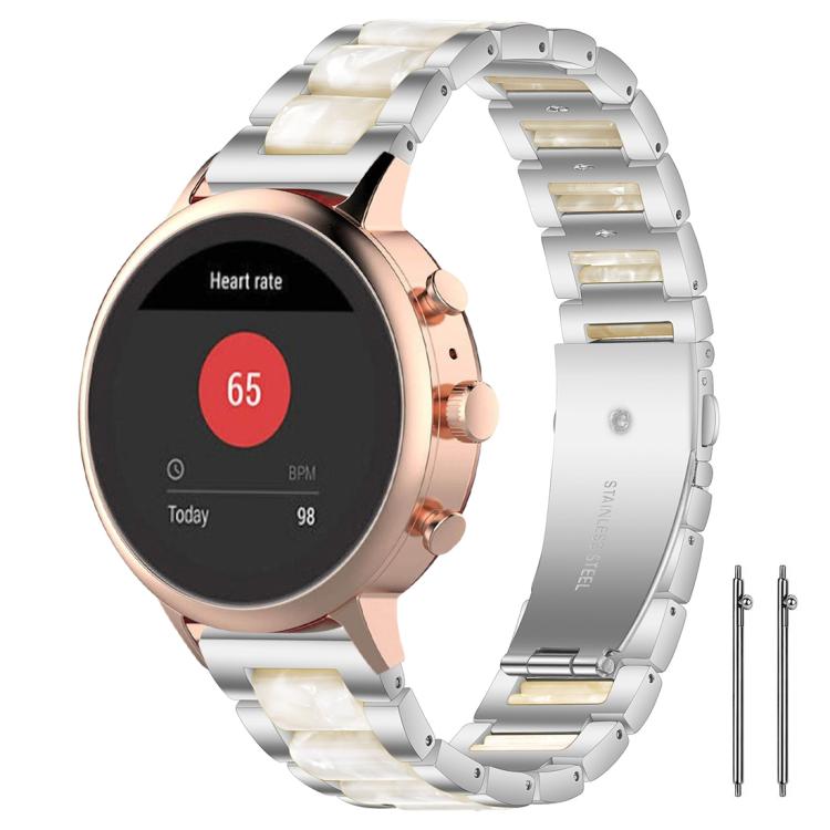 xDfind Three Beads Metal Resin Watch Band, 14mm, 18mm, 20mm