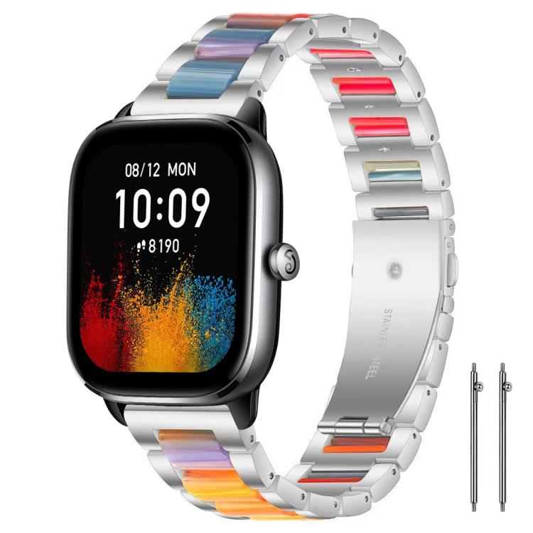 xDfind Three Beads Metal Resin Watch Band, 14mm, 18mm, 20mm