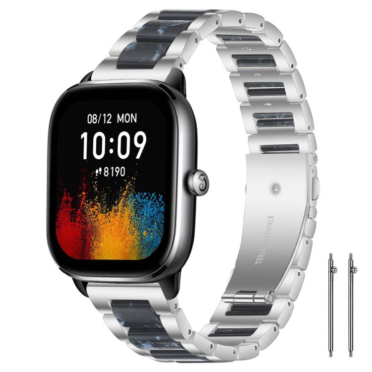 xDfind Three Beads Metal Resin Watch Band, 14mm, 18mm, 20mm
