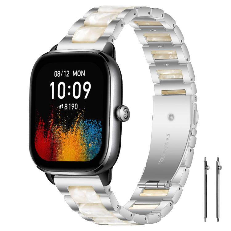 xDfind Three Beads Metal Resin Watch Band, 14mm, 18mm, 20mm
