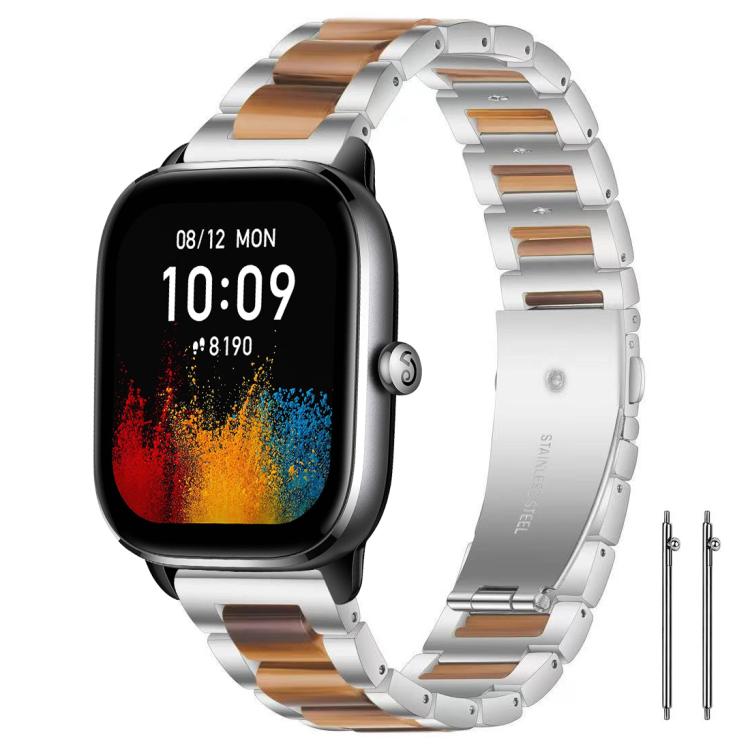 xDfind Three Beads Metal Resin Watch Band, 14mm, 18mm, 20mm