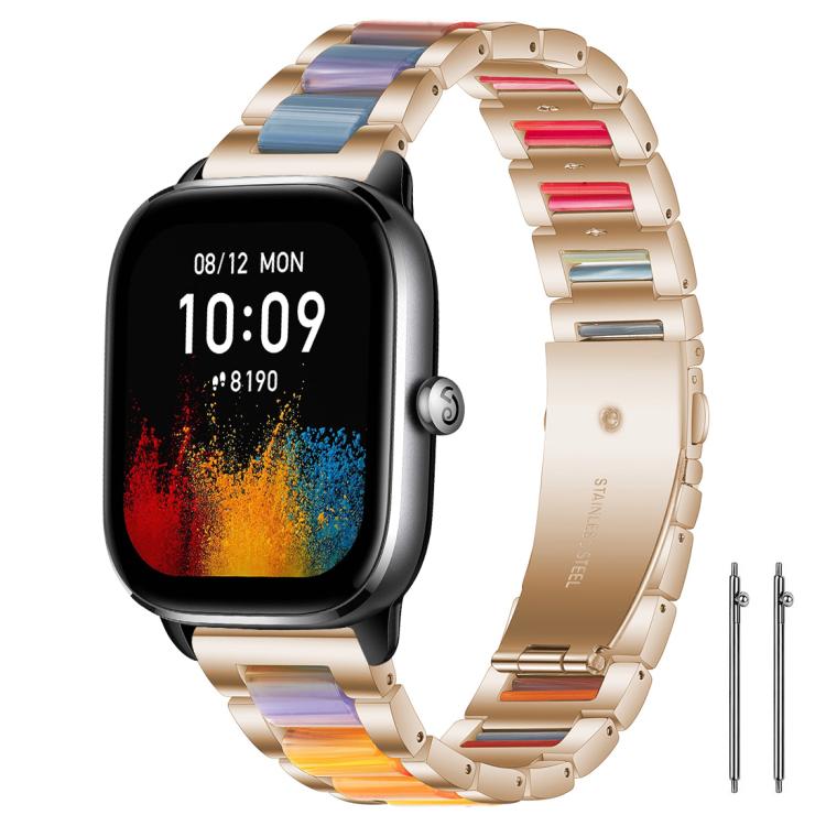 xDfind Three Beads Metal Resin Watch Band, 14mm, 20mm, 22mm, 18mm