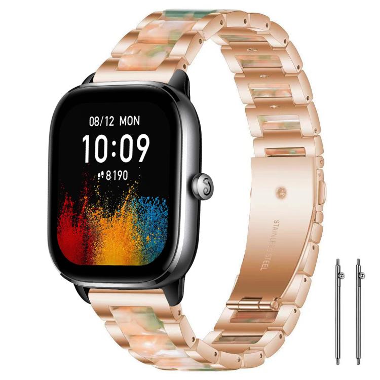 xDfind Three Beads Metal Resin Watch Band, 14mm, 20mm, 22mm, 18mm
