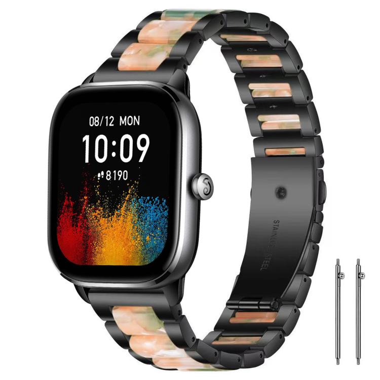 xDfind Three Beads Metal Resin Watch Band, 14mm, 18mm, 20mm
