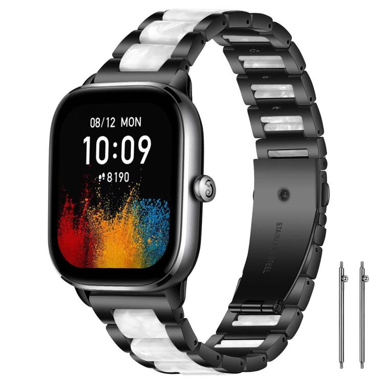 xDfind Three Beads Metal Resin Watch Band, 14mm, 18mm, 20mm