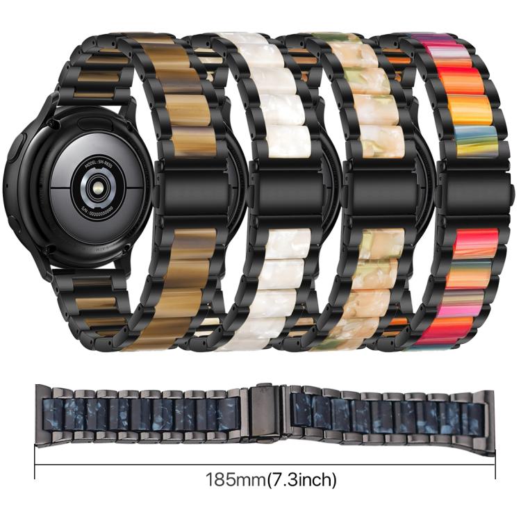 xDfind Three Beads Metal Resin Watch Band, 22mm