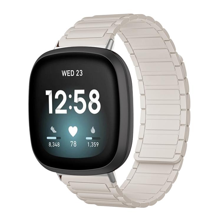 xDfind I-shaped Magnetic Silicone Watch Band, For Fitbit Versa 4 / 3 / Sense 2 / Sense