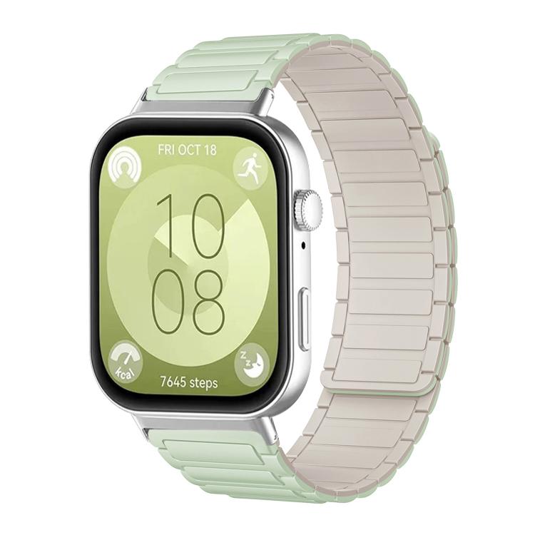 xDfind I-shaped Magnetic Silicone Watch Band, For Huawei Watch Fit4 / Fit4 Pro / Fit3, For Huawei Band 10 / 9 / 8
