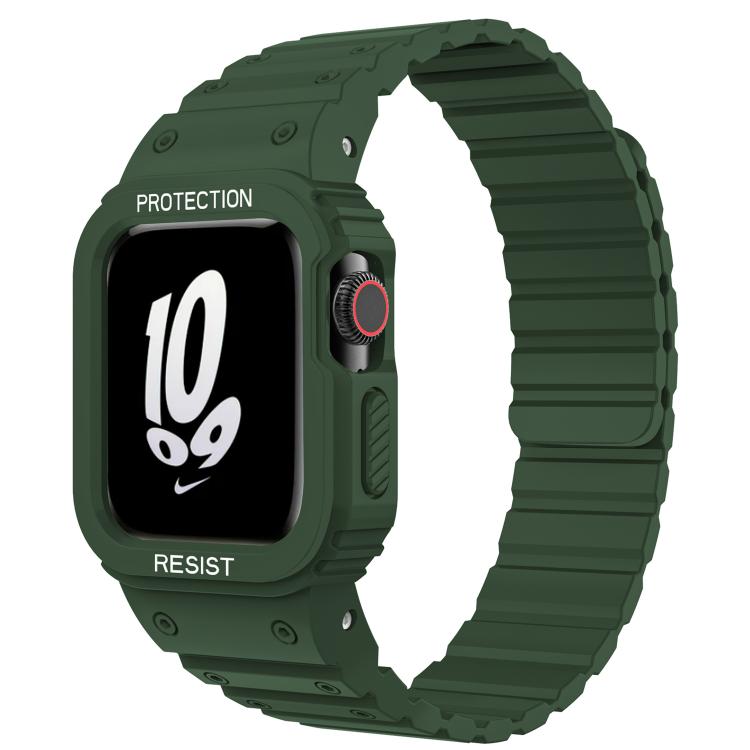 xDfind Magnetic Silicone Watch Band with Integrated Watch Cover, For Apple Watch 42 / 44 / 45mm, For Apple Watch Series 10 / 11 46mm, For Apple Watch Series 10 / 11 42mm, For Apple Watch Ultra 3 / 2 / 1 49mm, For Apple Watch 38 / 41mm