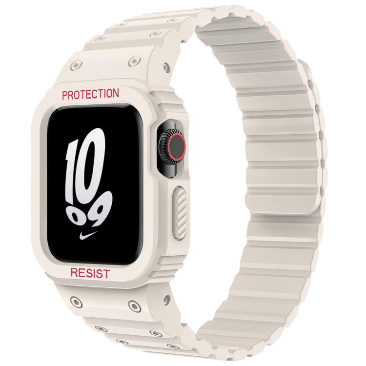 xDfind Magnetic Silicone Watch Band with Integrated Watch Cover, For Apple Watch 42 / 44 / 45mm, For Apple Watch Series 10 / 11 46mm, For Apple Watch Series 10 / 11 42mm, For Apple Watch Ultra 3 / 2 / 1 49mm, For Apple Watch 38 / 41mm