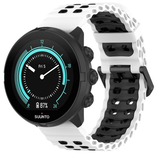 xDfind Ocean Dual Pin Buckle Silicone Watch Band, For Suunto 9 / 7 / Spartan Sport
