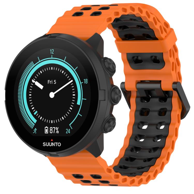 xDfind Ocean Dual Pin Buckle Silicone Watch Band, For Suunto 9 / 7 / Spartan Sport