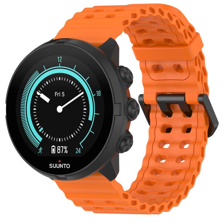 xDfind Ocean Dual Pin Buckle Silicone Watch Band, For Suunto 9 / 7 / Spartan Sport