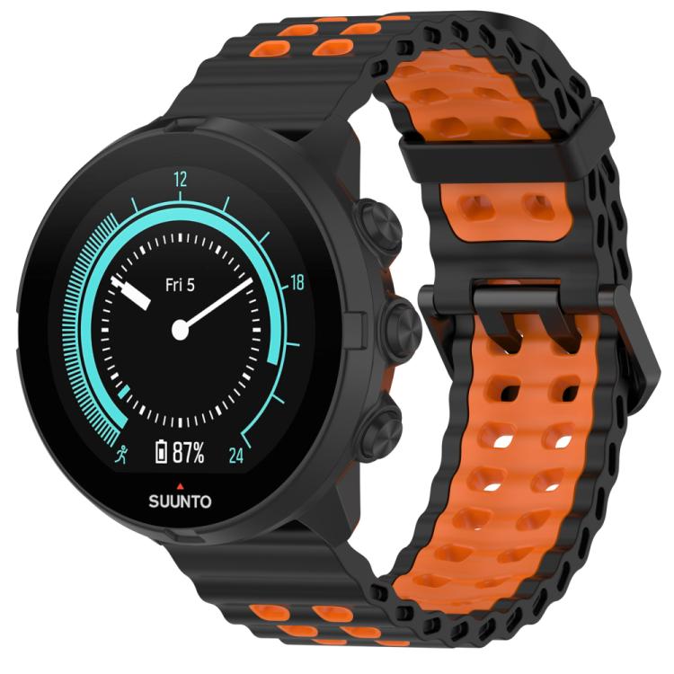 xDfind Ocean Dual Pin Buckle Silicone Watch Band, For Suunto 9 / 7 / Spartan Sport
