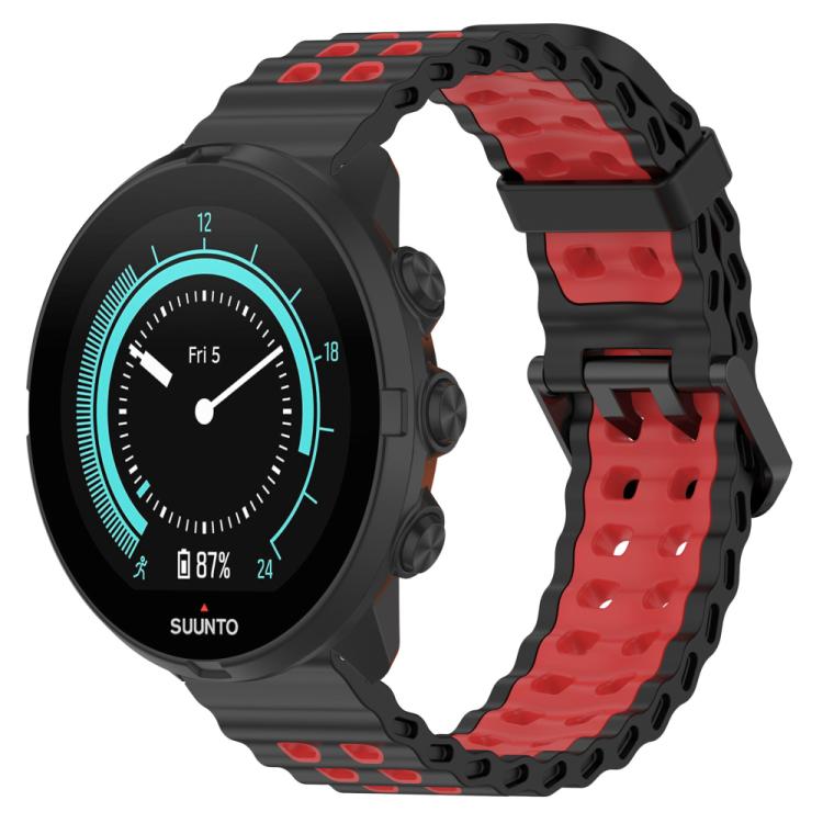 xDfind Ocean Dual Pin Buckle Silicone Watch Band, For Suunto 9 / 7 / Spartan Sport