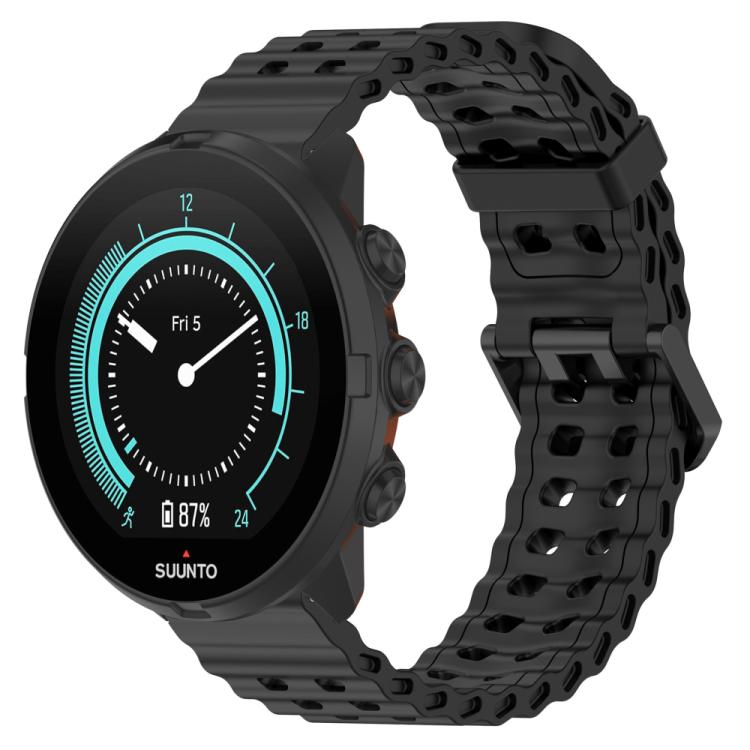 xDfind Ocean Dual Pin Buckle Silicone Watch Band, For Suunto 9 / 7 / Spartan Sport