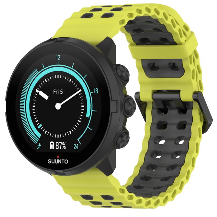 xDfind Ocean Dual Pin Buckle Silicone Watch Band, For Suunto 9 / 7 / Spartan Sport