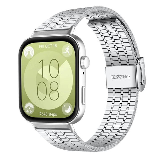 xDfind Seven Beads Buckle Stainless Steel Watch Band, For Huawei Watch Fit4 Pro / Fit4 / Fit3
