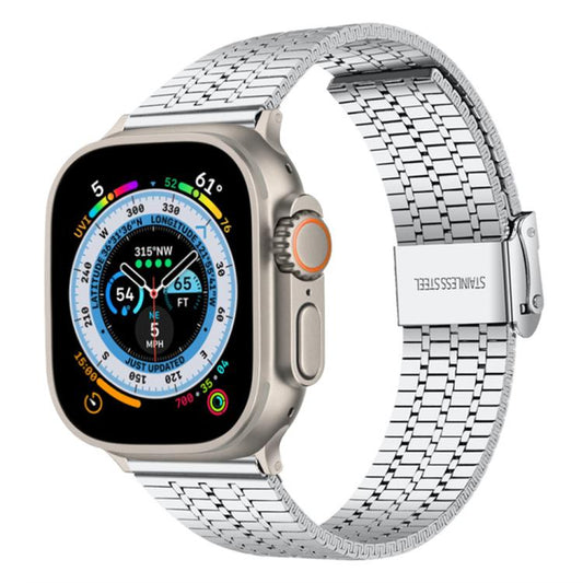 xDfind Seven Beads Buckle Stainless Steel Watch Band, For Apple Watch 42 / 44 / 45 / 46 / 49mm, For Apple Watch 38 / 40 / 41 / S12 42mm