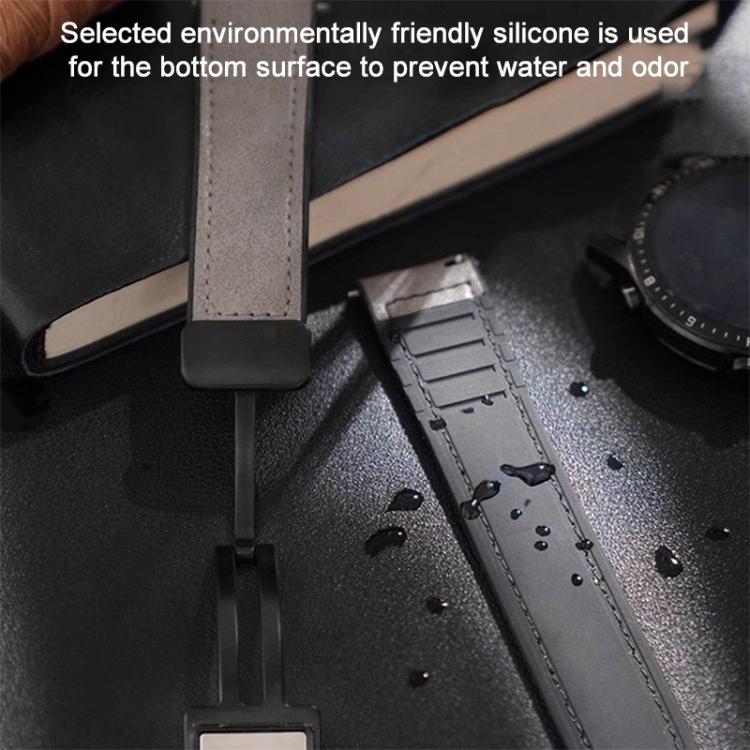 xDfind Crazy Horse Pattern Silicone Skin Magnetic Buckle Watch Band, For Apple Watch 42 / 44 / 45 / 46 / 49mm, For Apple Watch 38 / 40 / 41 / S10 42mm