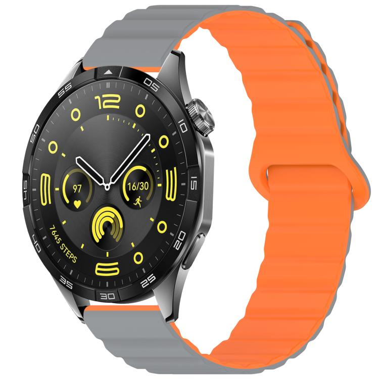 xDfind Loop Magnetic Glossy Silicone Watch Band, 18mm, 20mm, 22mm