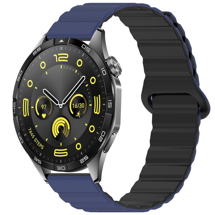xDfind Loop Magnetic Glossy Silicone Watch Band, 18mm, 20mm, 22mm