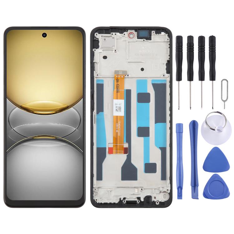 OEM LCD Screen Digitizer Full Assembly with Frame, For Realme 14x India, For Realme 14x RMX5020, For Realme C75 4G RMX3941, For Realme C65s, For Realme C65 5G, For Realme C61 4G RMX3939 RMX3930, For Realme Narzo N63 4G, For Realme C63 4G               ...