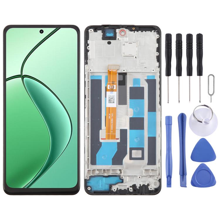OEM LCD Screen Digitizer Full Assembly with Frame, For Realme 14x India, For Realme 14x RMX5020, For Realme C75 4G RMX3941, For Realme C65s, For Realme C65 5G, For Realme C61 4G RMX3939 RMX3930, For Realme Narzo N63 4G, For Realme C63 4G               ...
