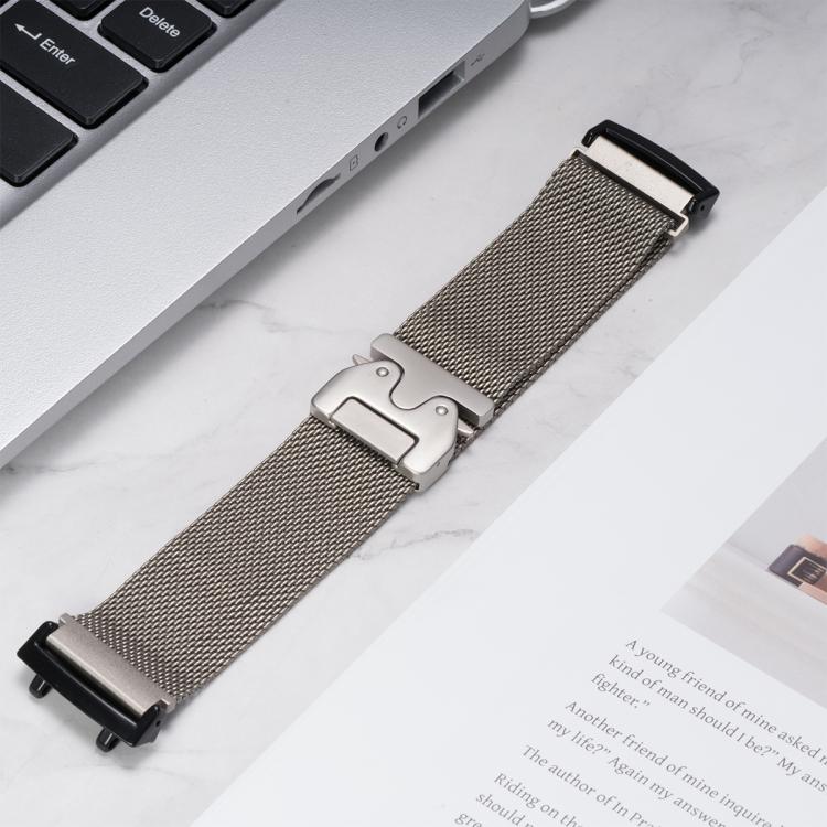 Parachute Snap Buckle Milanese Titanium Alloy Watch Band, For  Amazfit T-Rex 3, For  Amazfit T-Rex 2, For Amazfit T-Rex Pro