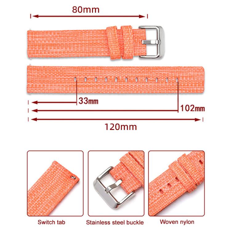 xDfind Nylon Canvas Watch Band, For Amazfit T-Rex 3