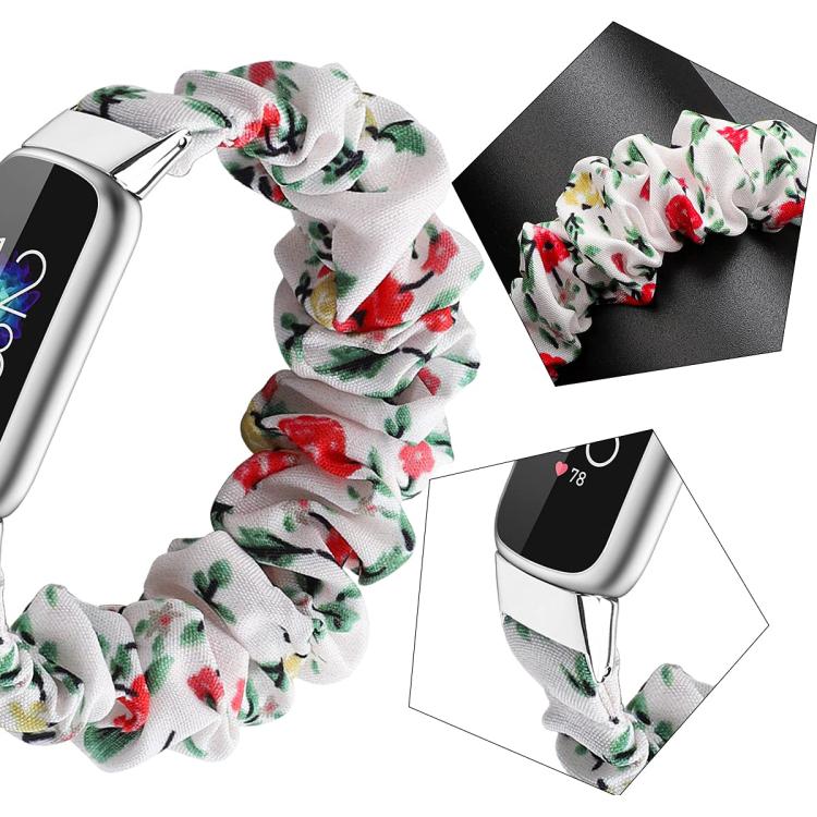 xDfind Polyester Elastic Wreath Watch Band For Fitbit Luxe, S, L