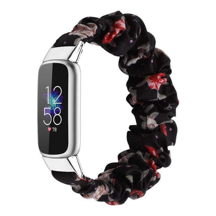 xDfind Polyester Elastic Wreath Watch Band For Fitbit Luxe, S, L