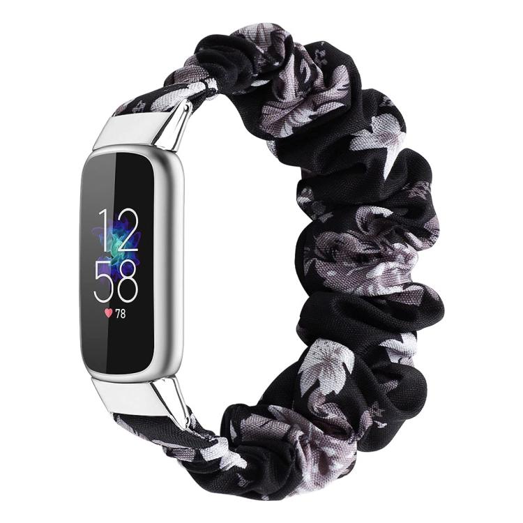 xDfind Polyester Elastic Wreath Watch Band For Fitbit Luxe, S, L