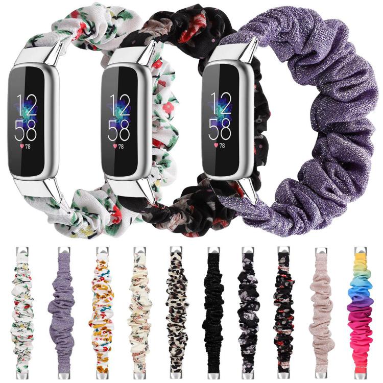 xDfind Polyester Elastic Wreath Watch Band For Fitbit Luxe, S, L