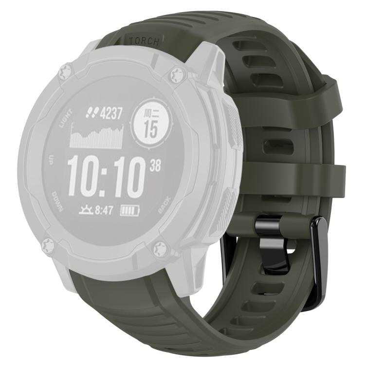 xDfind Quick Release Plastic Connector Solid Color Silicone Watch Band, For Garmin Instinct 2X
