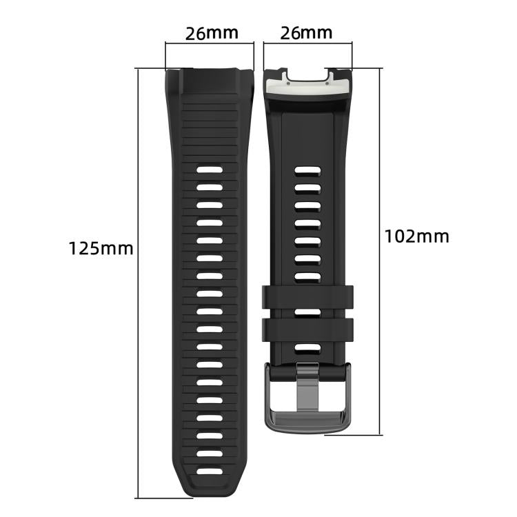 xDfind Quick Release Plastic Connector Solid Color Silicone Watch Band, For Garmin Instinct 2X
