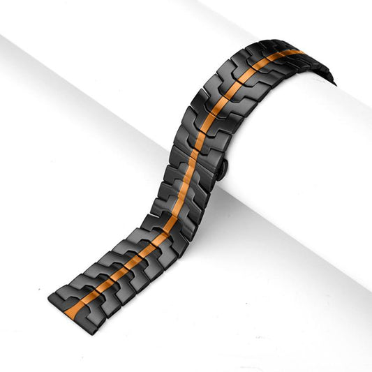 xDfind Butterfly Buckle Stainless Steel Watch Band, 22mm