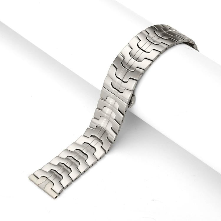 xDfind Butterfly Buckle Stainless Steel Watch Band, 22mm