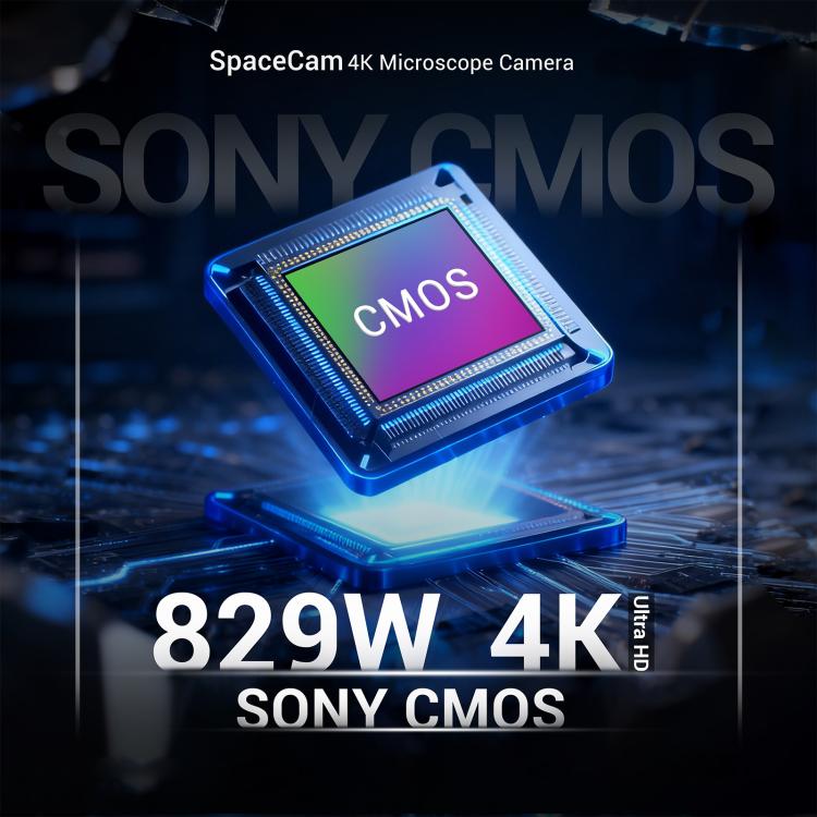 2UUL MS01 SpaceCam 829W-Pixel Industrial Electronic 4K Microscope Camera, 2UUL MS01