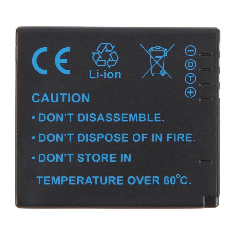 DMW-BCF10E 1000mAh Camera Battery For Panasonic DMC-FH22 / FH1 / FS15 / FH3 / F2 / F3 / 4GK, DMW-BCF10E