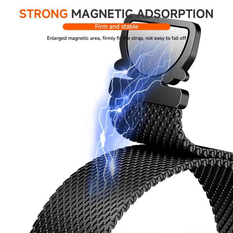 Magnetic Parachute Milanese Titanium Alloy Watch Band, For Redmi Watch6/5/4/Xiaomi Band 9 Pro/8 Pro