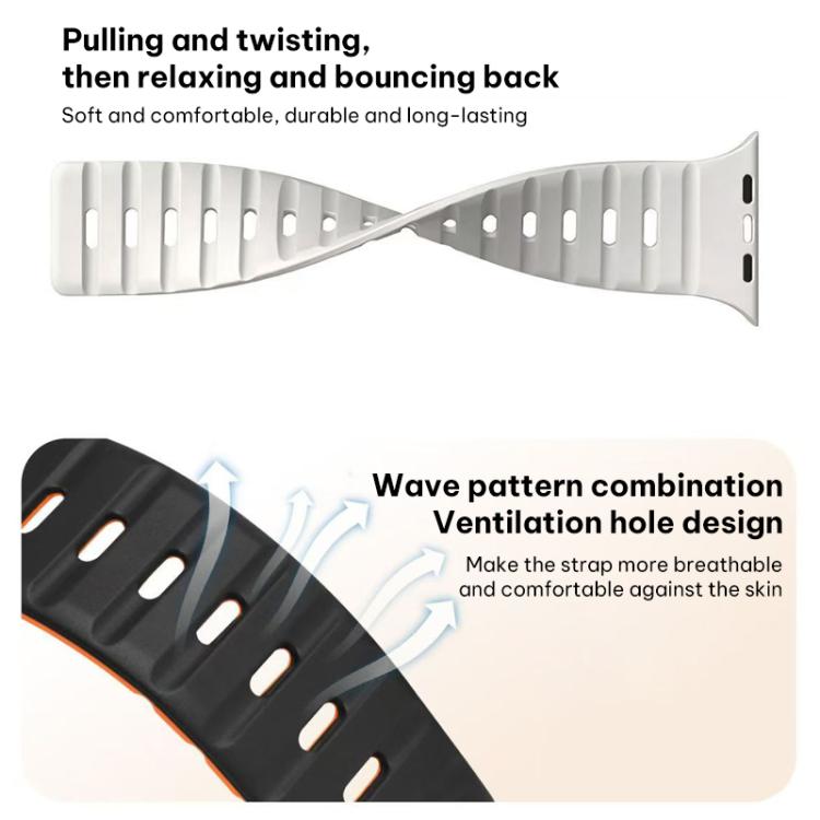 xDfind Magnetic Norman Buckle Silicone Watch Band, For Apple Watch 42 / 44 / 45 / 46 / 49mm, For Apple Watch 38 / 40 / 41 / S11 42mm