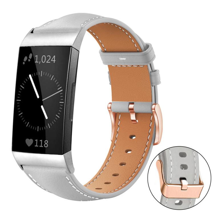 xDfind Rose Gold Buckle Black Shark Fine Grain Vegan Leather Watch Band, For Fitbit Charge 6 / 5, For Fitbit Versa 4 / 3 / Sense2 / 1, For Fitbit Charge 4 / 3