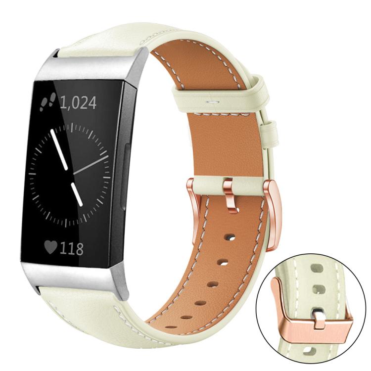 xDfind Rose Gold Buckle Black Shark Fine Grain Vegan Leather Watch Band, For Fitbit Charge 6 / 5, For Fitbit Versa 4 / 3 / Sense2 / 1, For Fitbit Charge 4 / 3