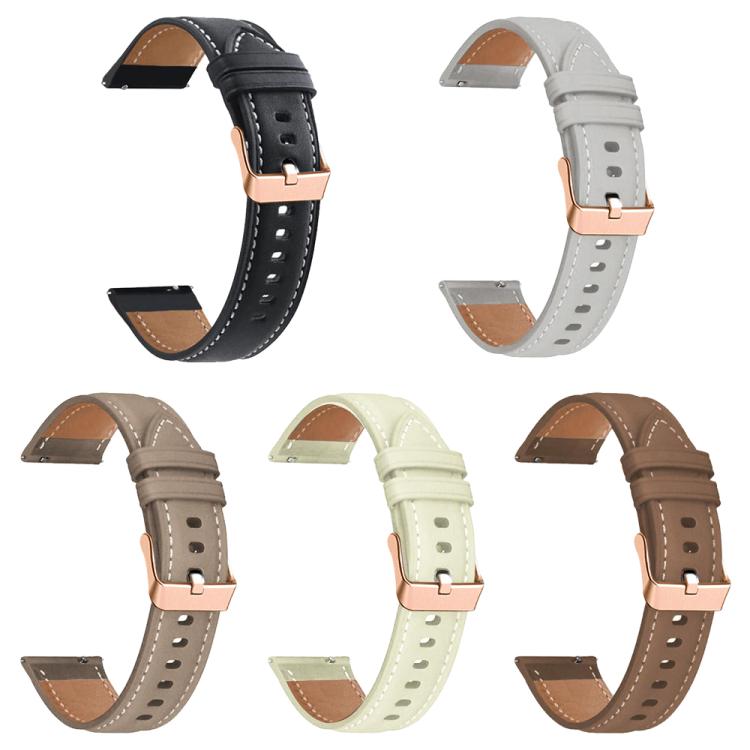 xDfind Rose Gold Buckle Black Shark Fine Grain Vegan Leather Watch Band, For Fitbit Charge 6 / 5, For Fitbit Versa 4 / 3 / Sense2 / 1, For Fitbit Charge 4 / 3