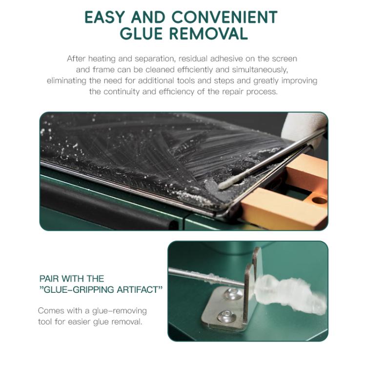 TBK 988A 360 Rotating Screen OCA Adhesive Removal Heating Separator, US Plug, UK Plug, AU Plug, EU Plug