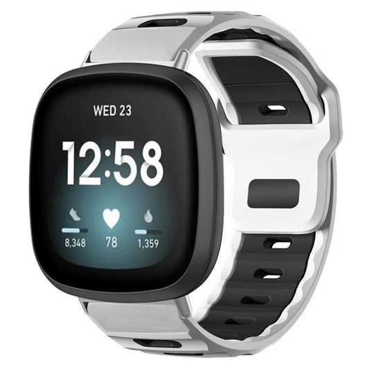 xDfind Flat-head Dual-color Silicone Watch Band, For Fitbit Versa 4 / 3 / Sense2 / 1