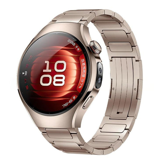 xDfind Quick-release Fold-over Clasp Titanium Alloy Watch Band, For Huawei Watch 5 42mm